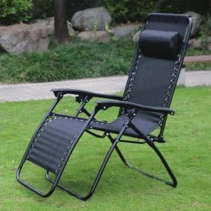 Reclining Zero Gravity Chair - All Black - SINGLE GARDEN BENCH/ CHAIR - Beattys of Loughrea
