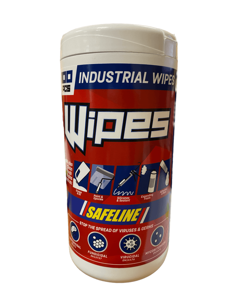 ABC Safeline Industrial Wipes 100pcs Tub - DEGREASERS/CLEANERS - Beattys of Loughrea