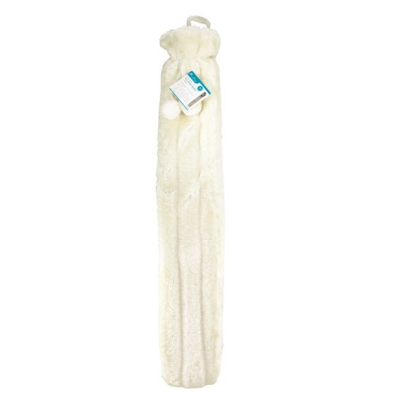 Extra Long Hot Water Bottle with Super Soft Cover – Cream - H/H - HOT WATER BOTTLE - Beattys of Loughrea