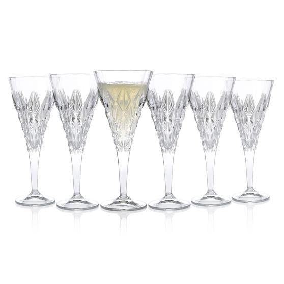 RCR Enigma Luxion Crystal White Wine Glasses 270 ml - Set of 6 - DRINKING GLASSES - Beattys of Loughrea
