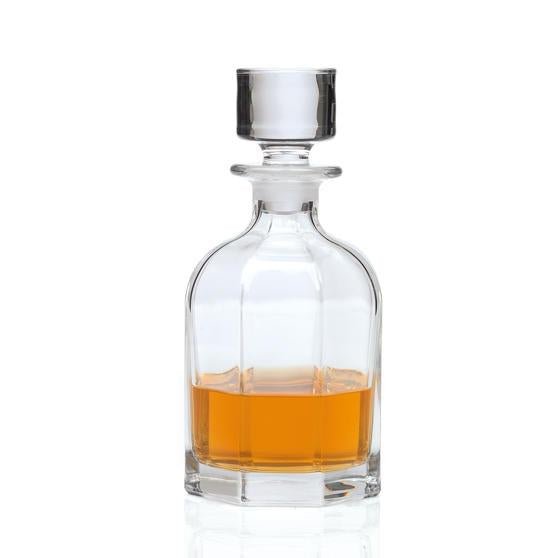 RCR Chic Rounded Luxion Crystal Whisky Decanter, 800 ml - DRINKING GLASSES - Beattys of Loughrea