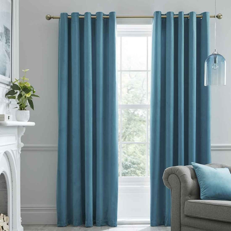 Montrose Duckegg Blackout Eyelet Curtains 66 x 90 - CURTAINS - READY MADE - Beattys of Loughrea