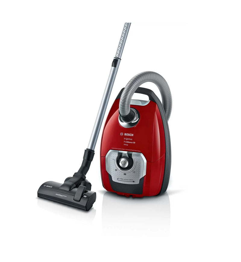 Bosch Bagged vacuum cleaner In'genius ProSilence 59 Red - VACUUM CLEANER NOT ROBOT - Beattys of Loughrea