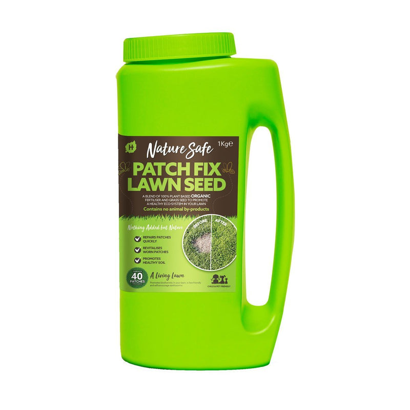Nature Safe Patch-fix Lawn Seed 1KG - FERTILISER GRANULAR/SOLUBLE/LIQ - Beattys of Loughrea