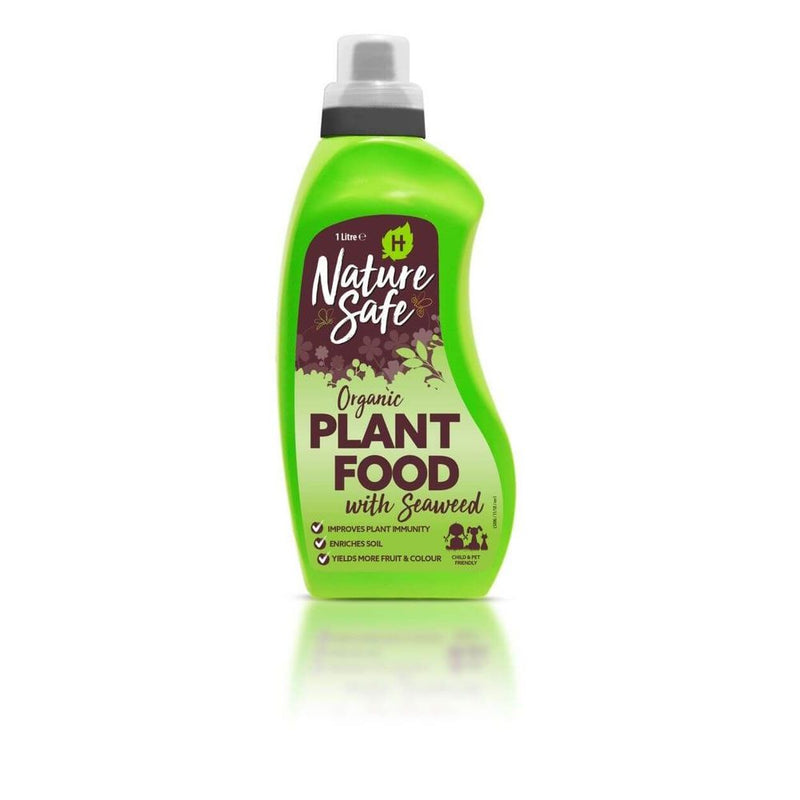 Nature Safe Liquid Organic Plant Food with Seaweed 1 Litre - FERTILISER GRANULAR/SOLUBLE/LIQ - Beattys of Loughrea
