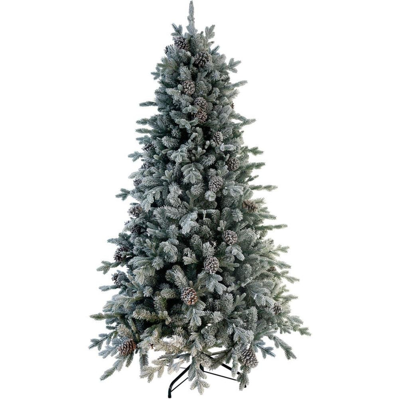 Snowy Dorchester Pine Slim Feel Real® Christmas Tree - 7.5ft - XMAS TREE ARTIFICIAL - Beattys of Loughrea