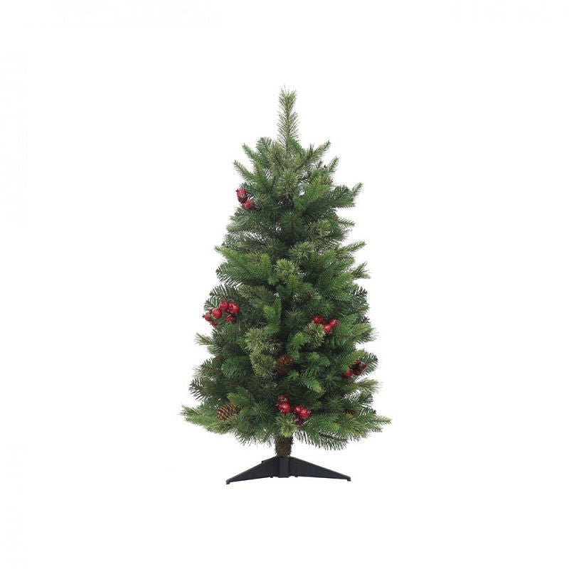 3ft Puleo Rutland Pine Mini Christmas Tree - 91cm - XMAS TREE ARTIFICIAL - Beattys of Loughrea
