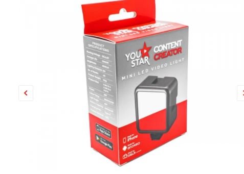 You Star Content Creator Mini LED Video Light - PHONE ACCESSORIES - Beattys of Loughrea