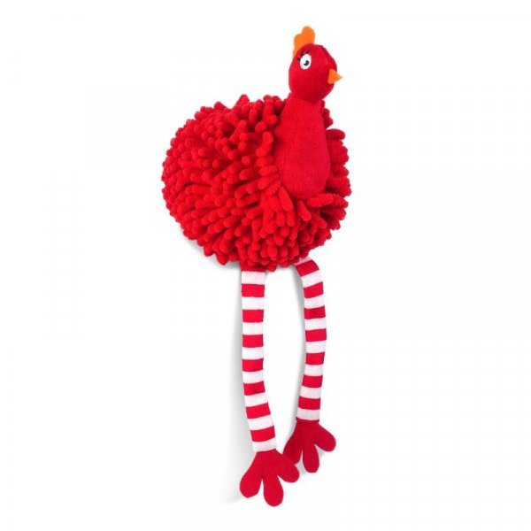 Red Noodly Partridge Squeaky Plush Dog Toy - PET TOYS BOOKS - Beattys of Loughrea