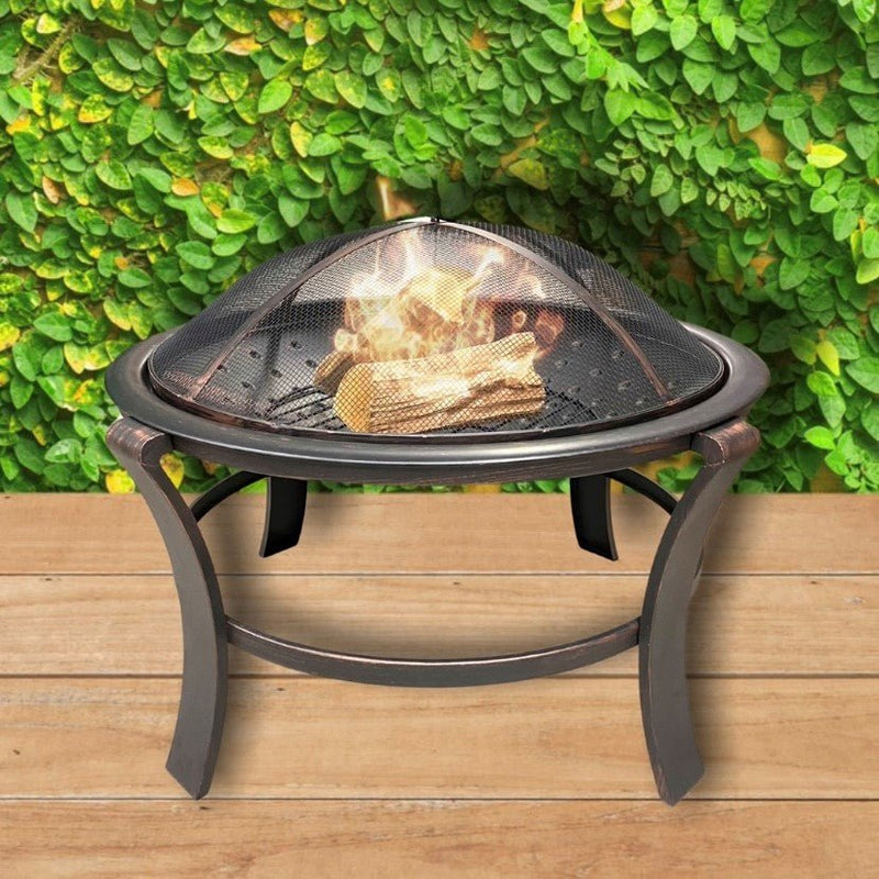 Bronze Portable Firepit - BBQ - CHARCOAL - Beattys of Loughrea
