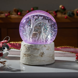 Winter Wonderland Snow Sphere 10cm - XMAS ROOM DECORATION LARGE AND LIGHT UP - Beattys of Loughrea