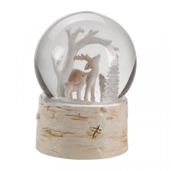 Winter Wonderland Snow Sphere 10cm - XMAS ROOM DECORATION LARGE AND LIGHT UP - Beattys of Loughrea