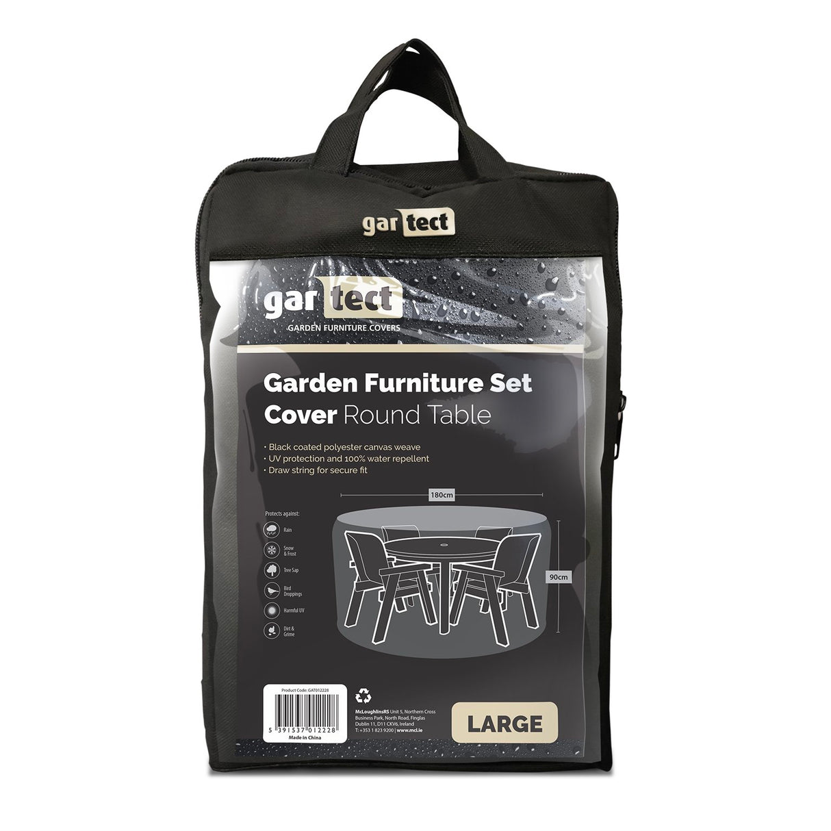 Gartect Classic Cover for Large Round Table Furniture Set - OUTDOOR FURN COVERS - Beattys of Loughrea