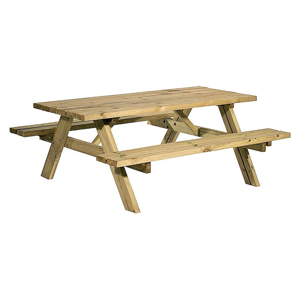 Medium Wooden Picnic Bench 33mm Thickness - SINGLE GARDEN BENCH/ CHAIR - Beattys of Loughrea
