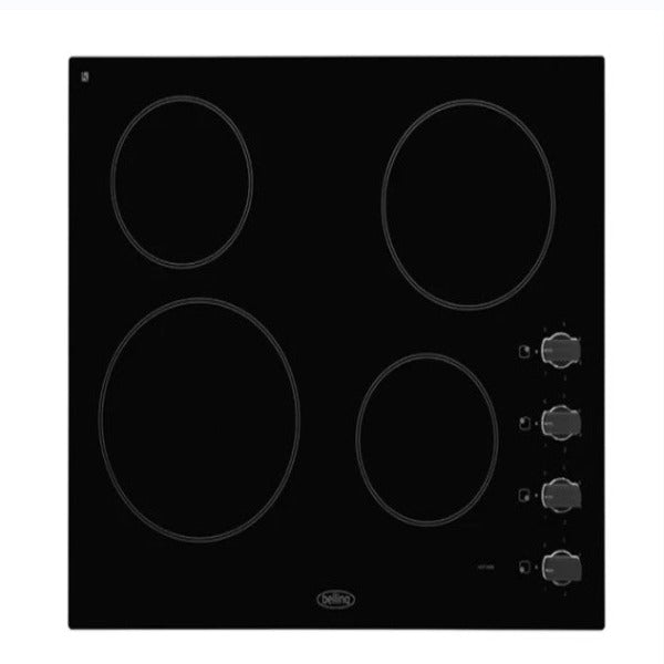 Belling 60cm Manual Control Ceramic Hob | BCH60RB - HOBS FULL SIZE 4+ RINGS - Beattys of Loughrea