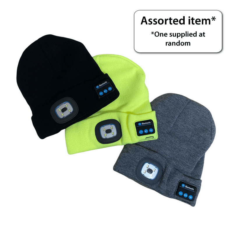 LED Rechargeable Bluetooth 'Beanie' with Built-in Light - TORCH/HANDLAMP - Beattys of Loughrea