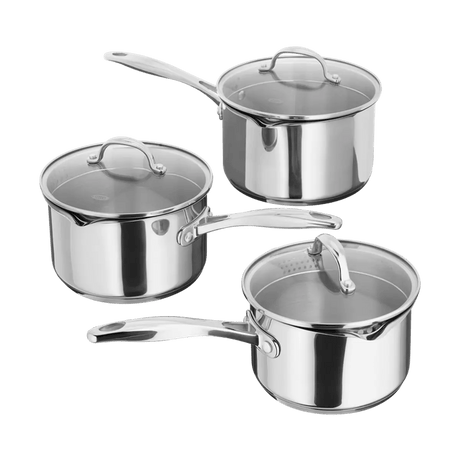 Stellar S7A1D 7000 3 Piece Draining Saucepan Set - GENERAL COOKWARE - Beattys of Loughrea