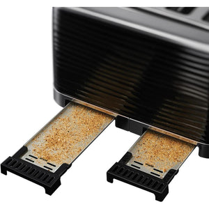 Russell Hobbs Inspire 4 Slice Toaster - Black | 24381 - TOASTERS - Beattys of Loughrea