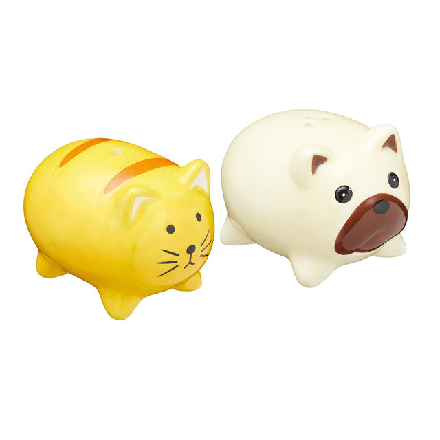 KitchenCraft Ceramic Dog and Cat-Shaped Novelty Salt and Pepper Shakers - GENERAL LOOSE WARE - Beattys of Loughrea