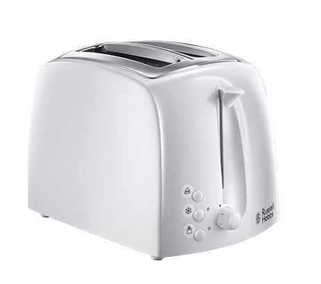 Russell Hobbs - 21640 I Textures 2 Slice White Plastic Toaster - TOASTERS - Beattys of Loughrea