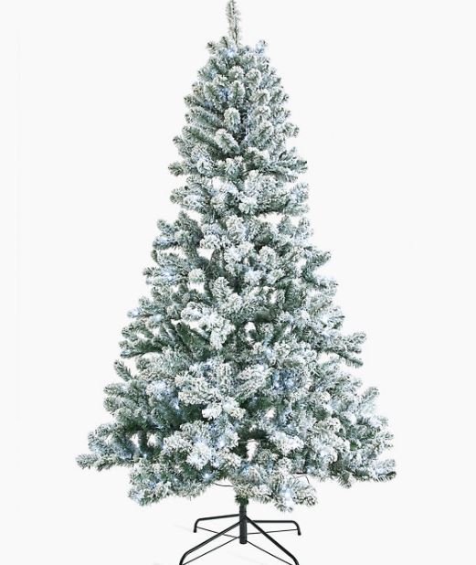 7ft Prelit Zurich Snowy Christmas Tree - XMAS TREE ARTIFICIAL - Beattys of Loughrea
