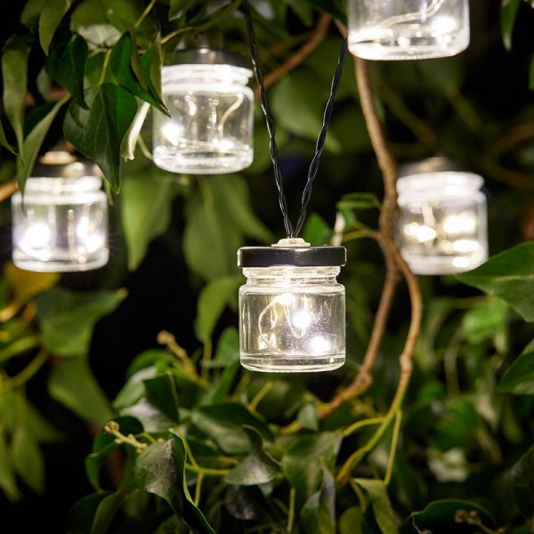 Firefly Jar Solar String Lights – Set of 10 - SOLAR / GARDEN ORNAMENTS - Beattys of Loughrea