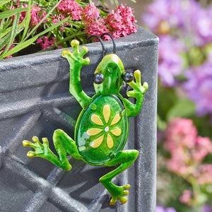 Fancy Frog Pot Hanger - SOLAR / GARDEN ORNAMENTS - Beattys of Loughrea