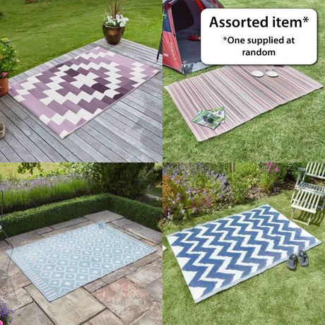 Mixed Alfresco Rug 120 x 180cm - GARDEN CUSHIONS - Beattys of Loughrea