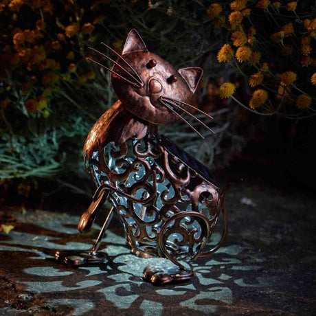 Solar Silhouette Cat - SOLAR / GARDEN ORNAMENTS - Beattys of Loughrea