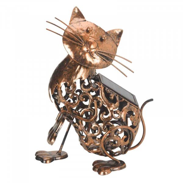 Solar Silhouette Cat - Beattys of Loughrea | www.beattys.ie