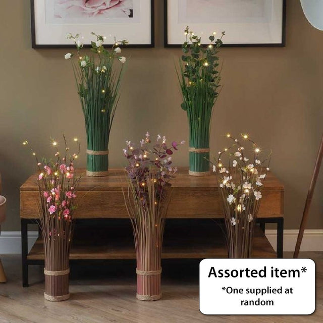 Faux Bouquet - In-Lit Spring Blossom - POTTED PLANTS - DRY ORNAMENTAL - Beattys of Loughrea