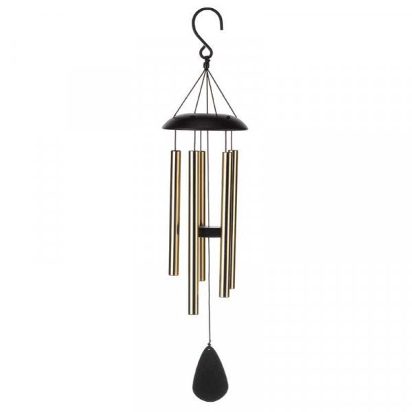 Golden Black Windchime - SOLAR / GARDEN ORNAMENTS - Beattys of Loughrea