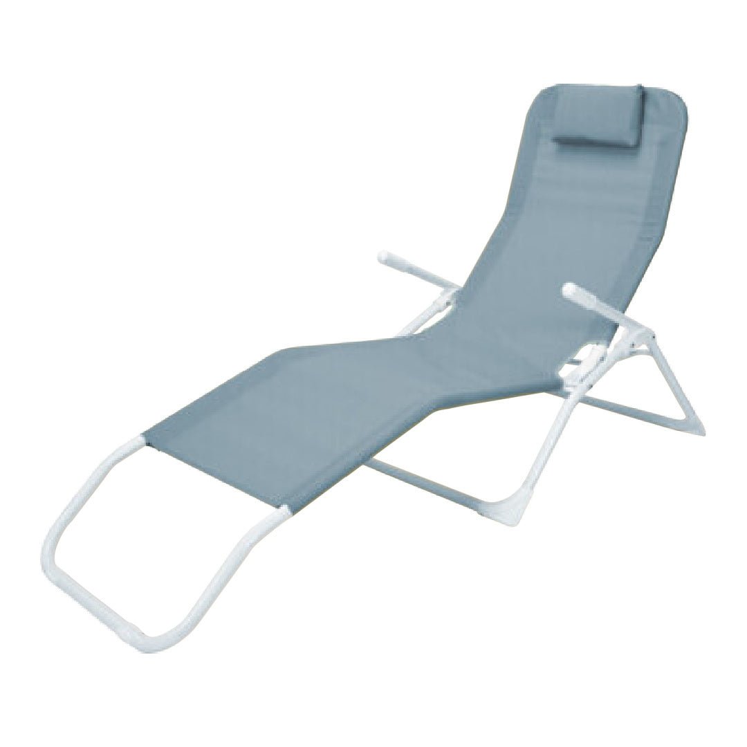 Rocking /Balance Sun Lounger Blue - SINGLE GARDEN BENCH/ CHAIR - Beattys of Loughrea
