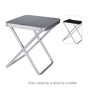 Folding Stool with Table Top - SINGLE GARDEN TABLE - Beattys of Loughrea