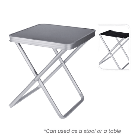 Folding Stool with Table Top - SINGLE GARDEN TABLE - Beattys of Loughrea