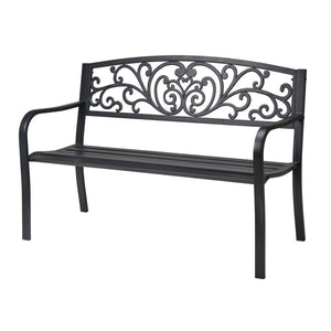 Metal Garden Bench - SINGLE GARDEN BENCH/ CHAIR - Beattys of Loughrea