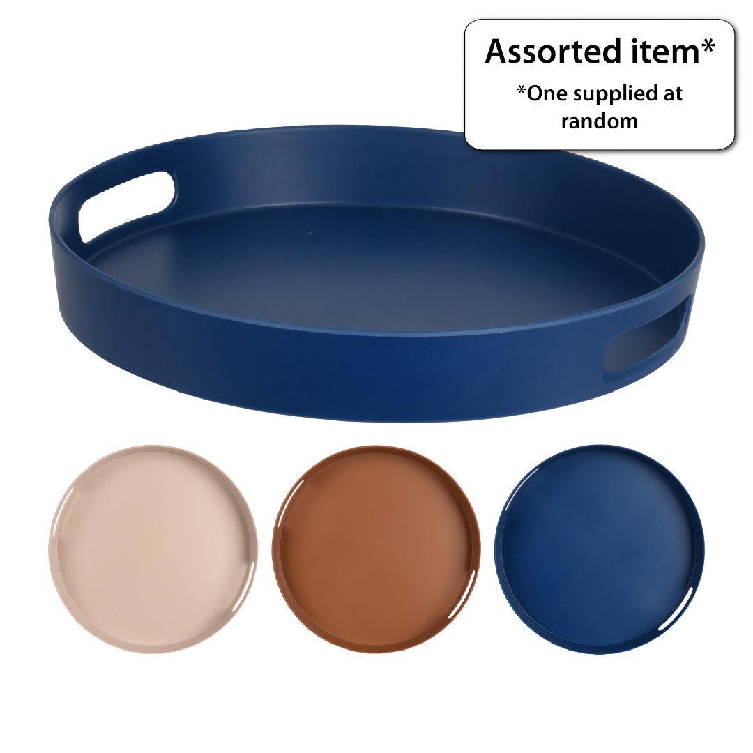 Round Melamine Serving Tray 30cm - WOODEN KITCHENWARE /ACCESSORIES - Beattys of Loughrea