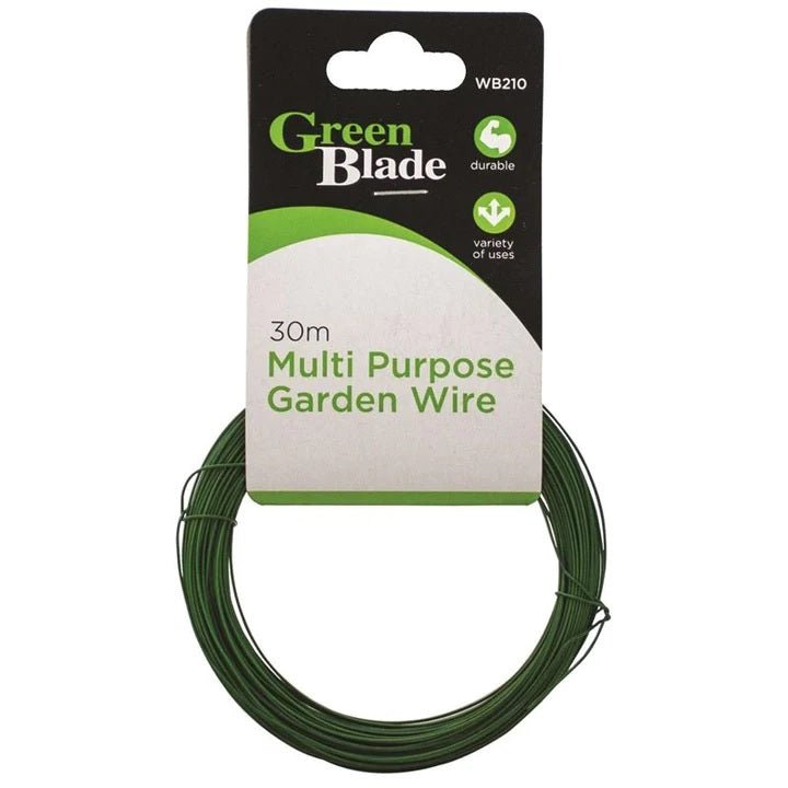 Green Blade Multi Purpose Garden Wire 30m - PLANT TIES BAMBOO CANES STRING LABELS GARDEN PEGS - Beattys of Loughrea