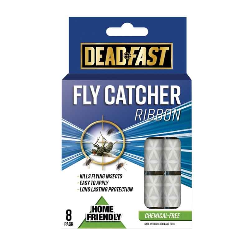 Deadfast Fly Catcher Ribbons 8 Pack - INSECTICIDE/SMOKE CANE - Beattys of Loughrea