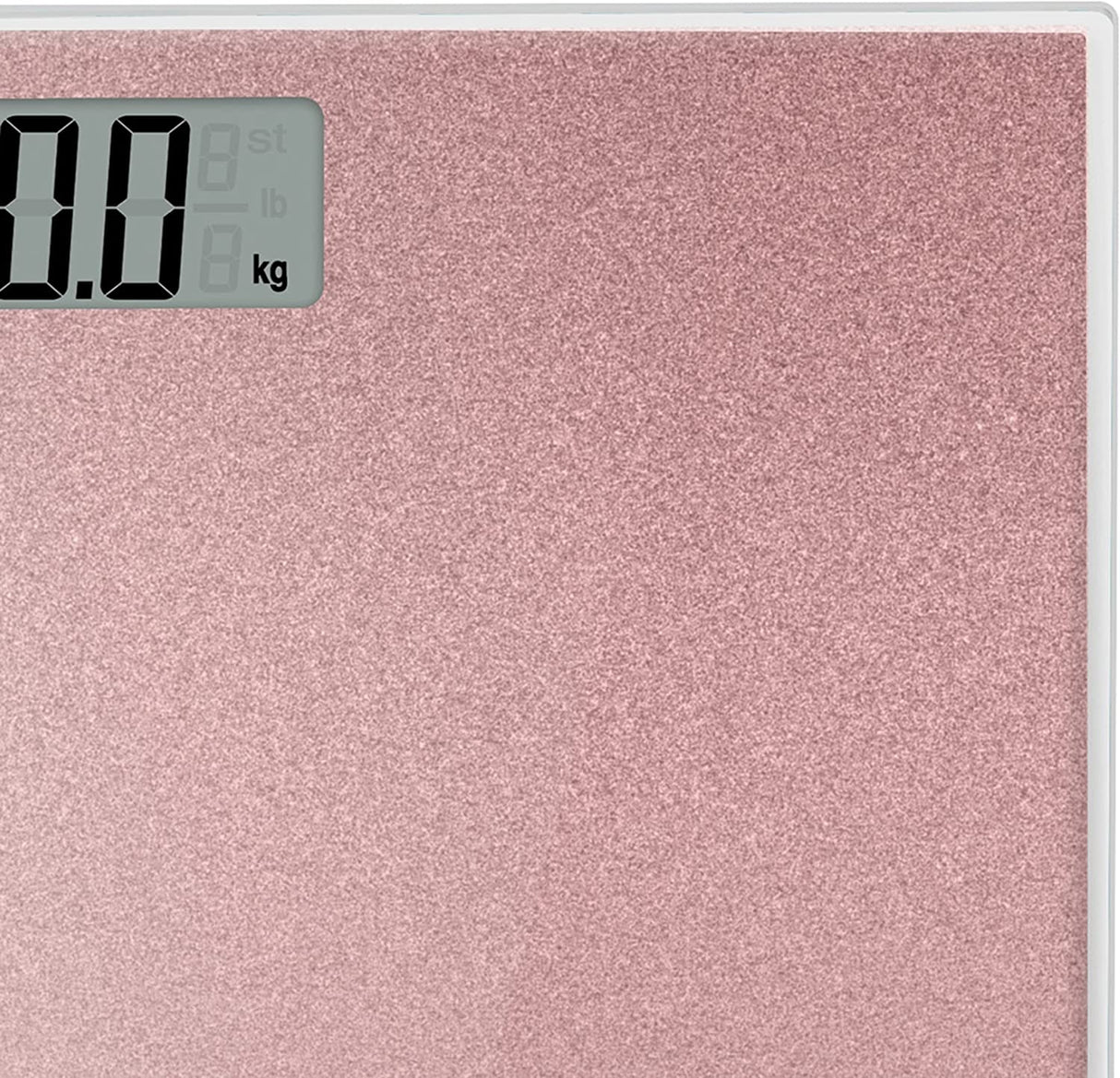 Salter Rose Gold Glitter Digital Bathroom Scale - BATHROOM SCALES - Beattys of Loughrea
