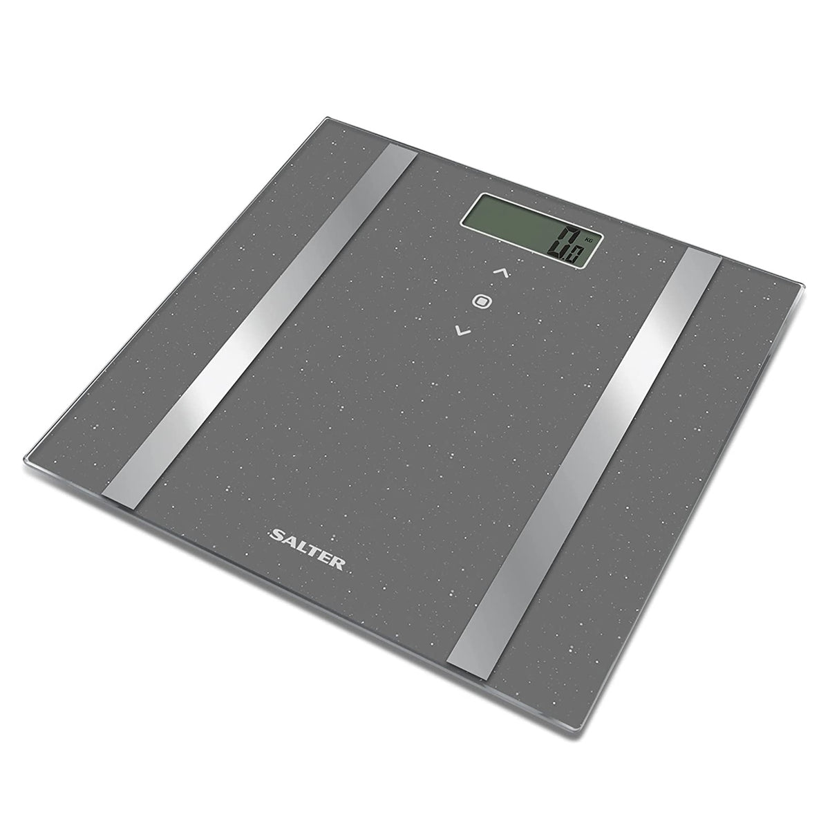 Salter Grey Glitter Analyser Bathroom Scale - BATHROOM SCALES - Beattys of Loughrea