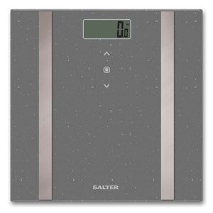 Salter Grey Glitter Analyser Bathroom Scale - BATHROOM SCALES - Beattys of Loughrea