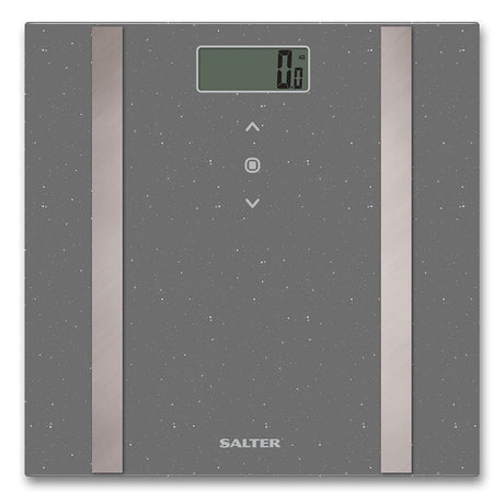 Salter Grey Glitter Analyser Bathroom Scale - BATHROOM SCALES - Beattys of Loughrea