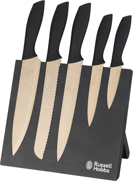 Russell Hobbs Opulence 5 Piece Knife Block - CUTLERY/KNIFE SET/BLOCK - Beattys of Loughrea