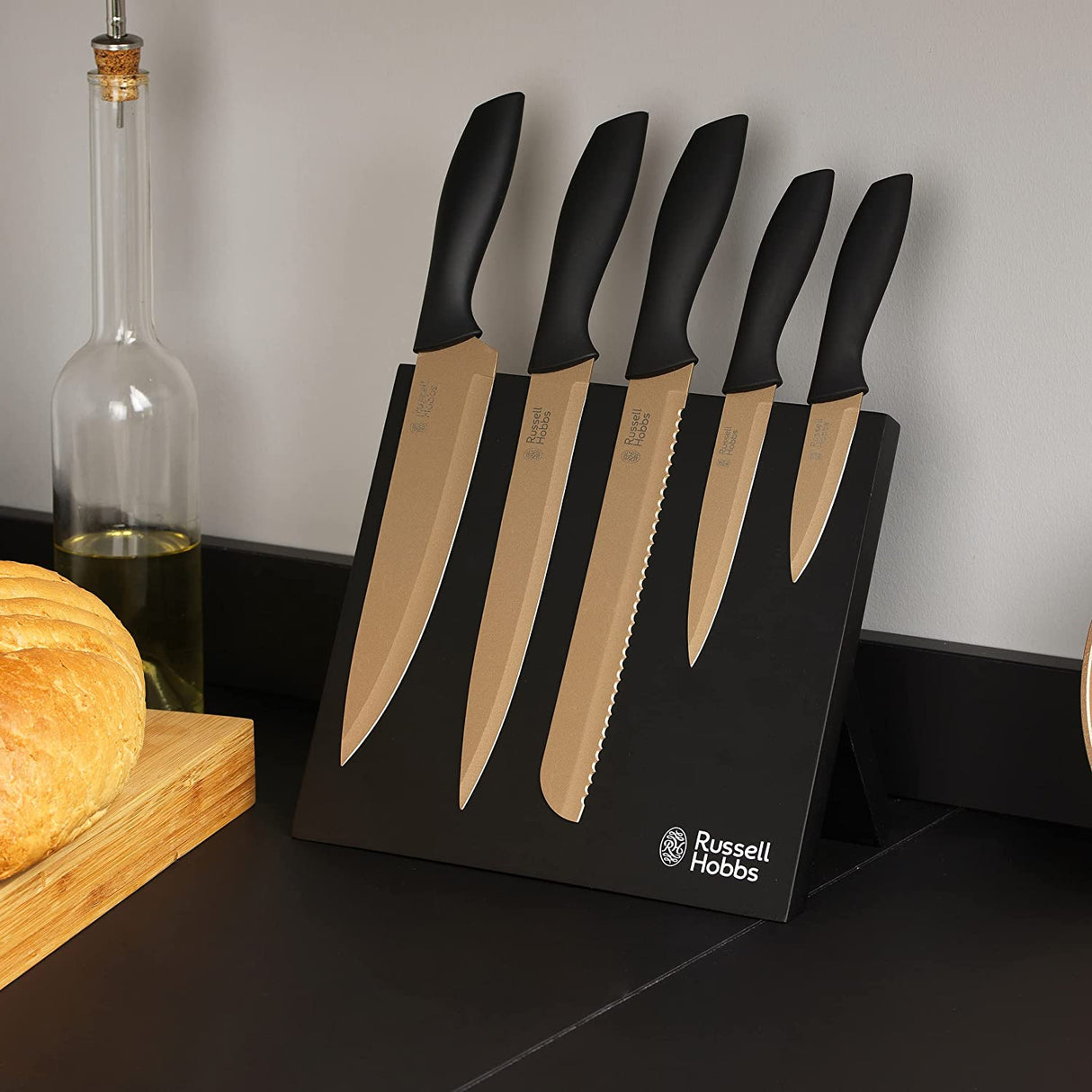 Russell Hobbs Opulence 5 Piece Knife Block - CUTLERY/KNIFE SET/BLOCK - Beattys of Loughrea
