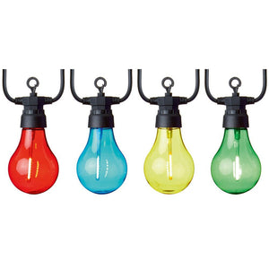 10 Outdoor Connectable Festoon Party Lights - Multi-Coloured - XMAS LIGHTS LED - Beattys of Loughrea