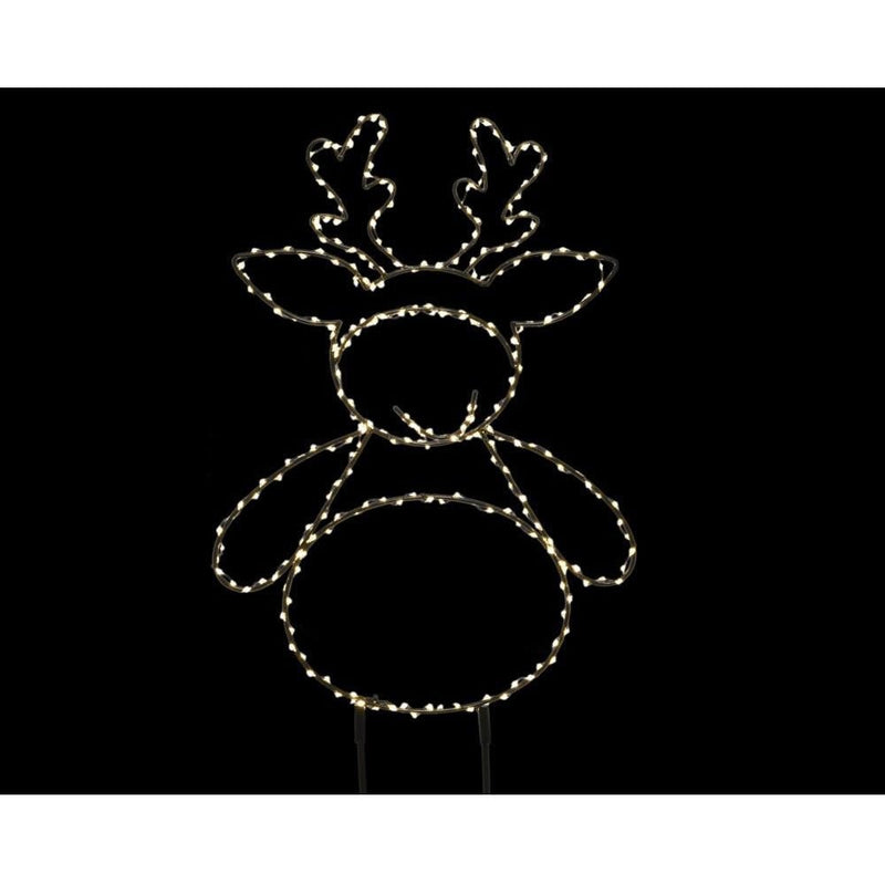 Micro LED Reindeer Stake - 47cm - Warm White - XMAS LIGHTED OUTDOOR DECOS - Beattys of Loughrea