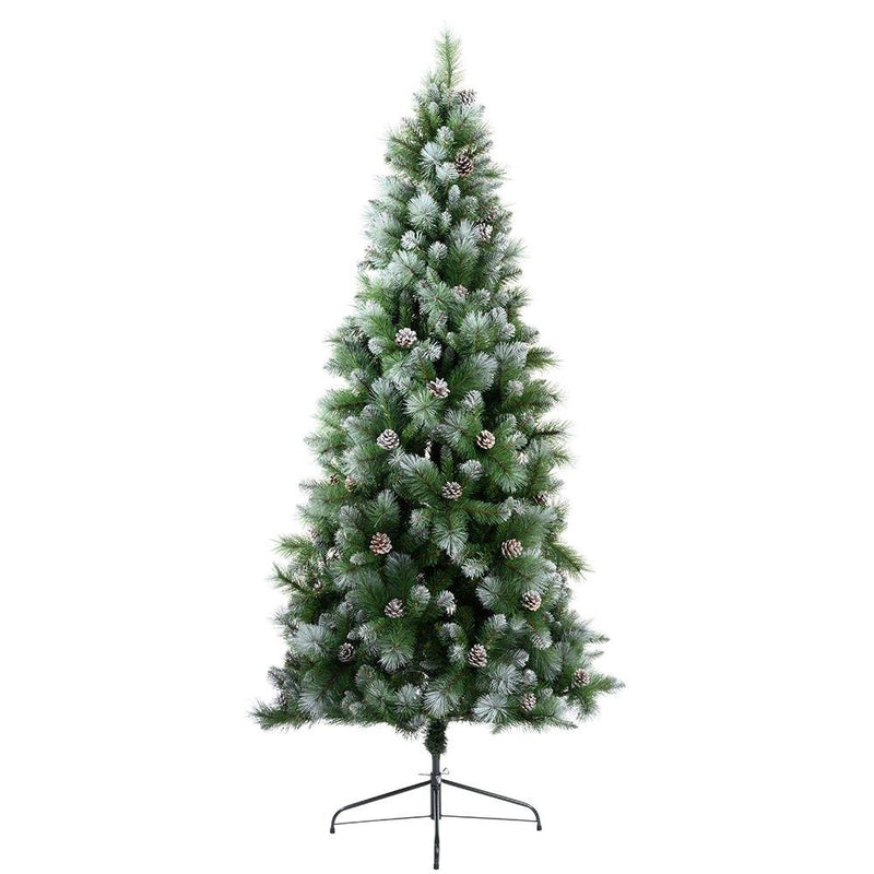 7ft Frosted Fraser Fir Christmas Tree - 210cm - XMAS TREE ARTIFICIAL - Beattys of Loughrea