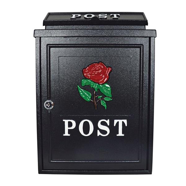 Postzone Diecast Post Box - Red Rose - LETTER BOXES - Beattys of Loughrea