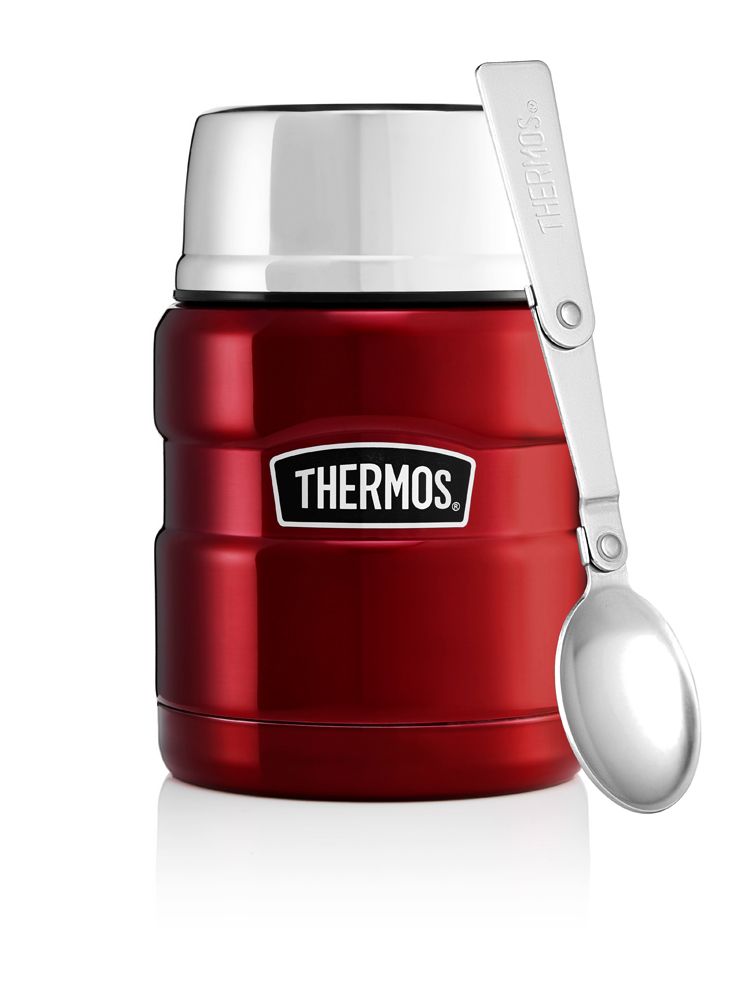 Thermos Stainless King™ 470ml Food Flask Red - FLASKS - Beattys of Loughrea